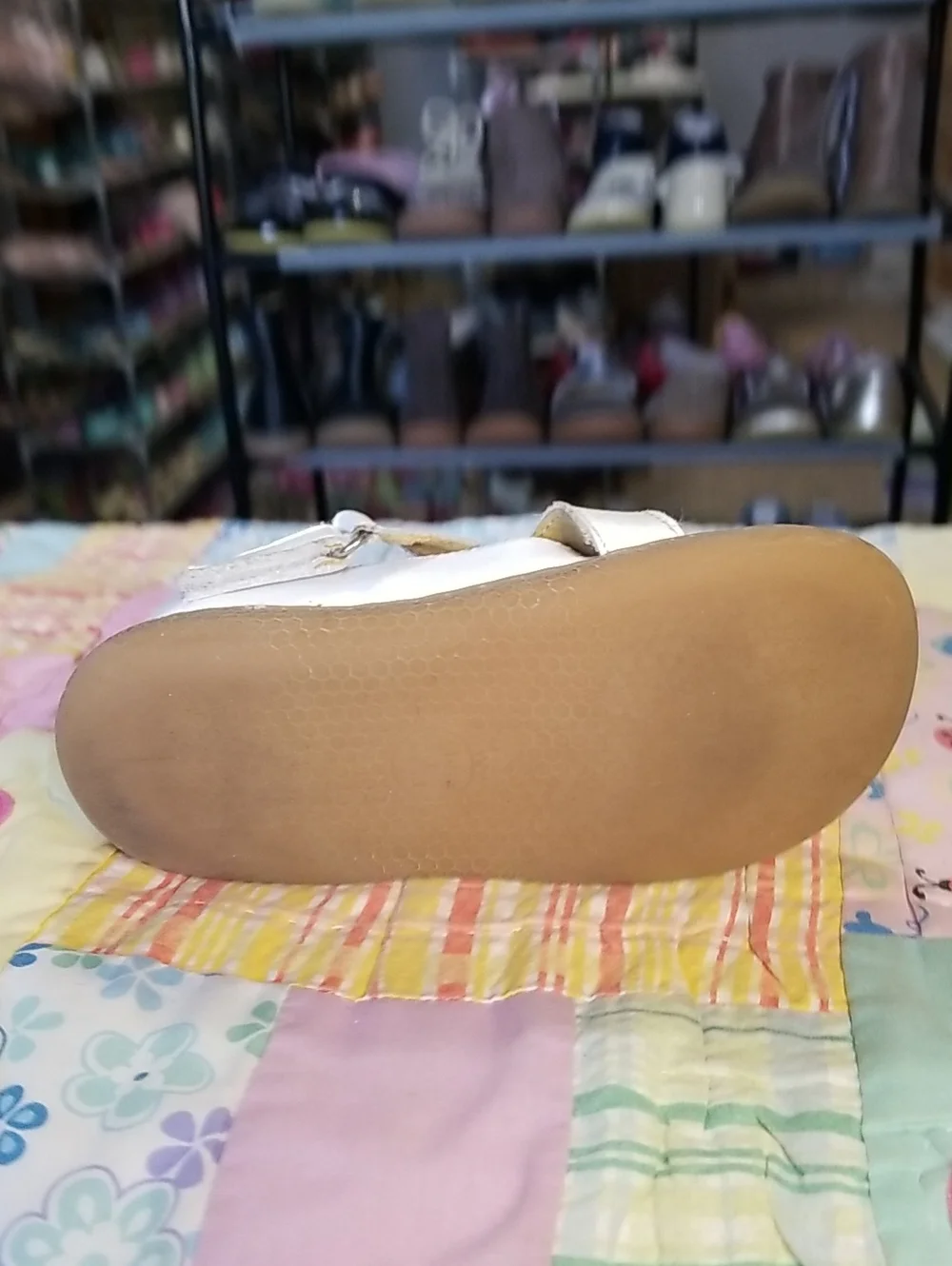 Livie & Luca White Leather Mary Jane Shoes with Criss Cross Straps Size 11 Luz